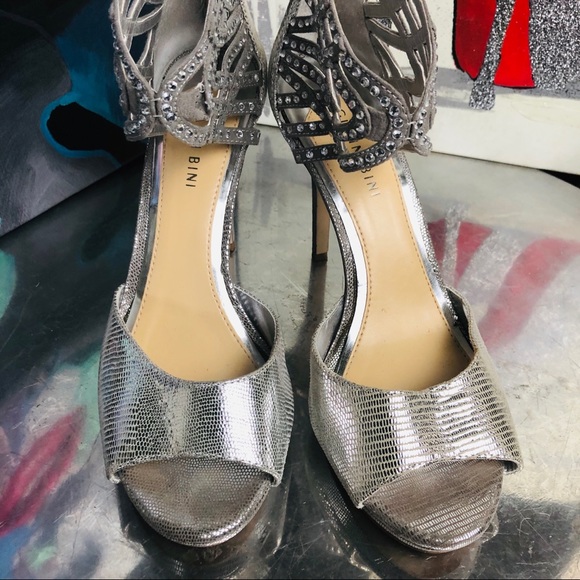 gianni bini silver shoes